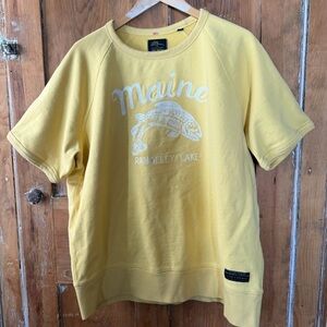L.L. Bean X Todd Snyder, Main, Rangeley Lake. short sleeve sweatshirt.Size XXL
